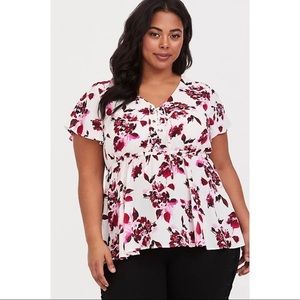 Torrid Floral Georgette Babydoll